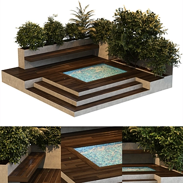 Ultimate Outdoor Oasis: Backyard & Pool Furniture 3D model image 1 