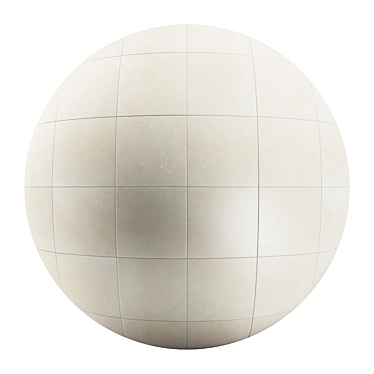 Itria Stone Tile: 4x4 PBR 4k Textures 3D model image 1 