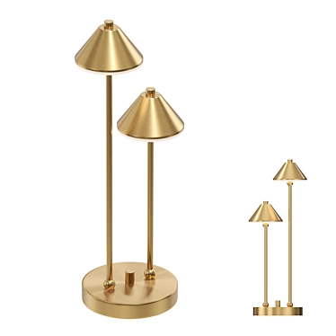 Title: Genre Tab Metal Desk Lamp 3D model image 1 