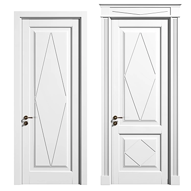 Stylish TOSCANA ROMBO Door Set 3D model image 1 