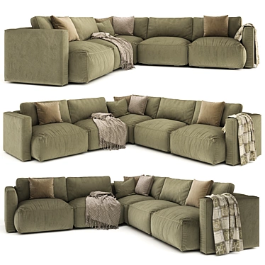 Swen Le Nuvole 2 - Luxurious Sofa 3D model image 1 