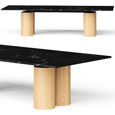 Modern Rustic Dining Table: Jose Martinez Medina NSW 3D model image 1 