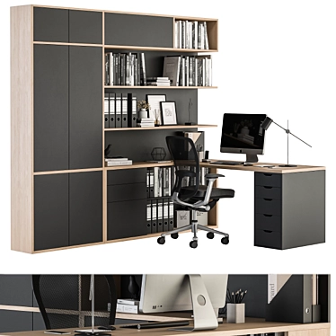 Modern Office Employee Set 35 3D model image 1 