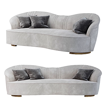Pearl Elegance Sofa 3D model image 1 