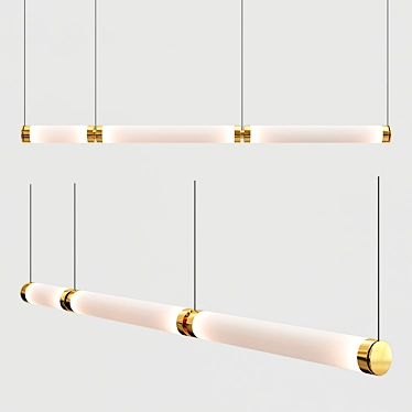 Elegant Luna Chandelier 3D model image 1 