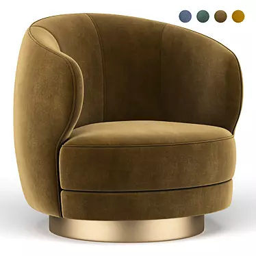 Cathrine Modern Armchair 3D model image 1 