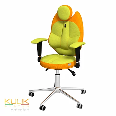 OM Kulik System TRIO Ergonomic Chair: Perfect Posture Solution 3D model image 1 