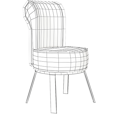 Elegant Amour Chair by Iminiti 3D model image 1 