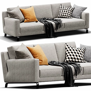 Modern Molteni Lido Sofa: Sleek Design & Comfort 3D model image 1 