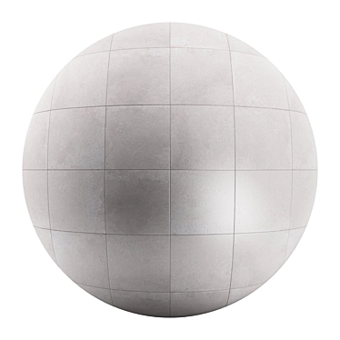 Planet Gray Concrete Tile - High-quality Seamless Texture 3D model image 1 