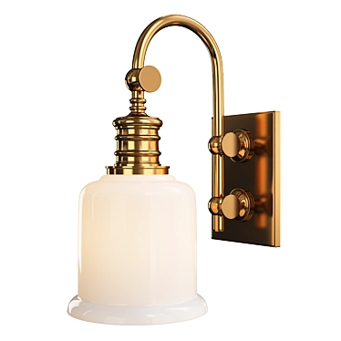 Keswick Sconce: Elegant Lighting Fixture 3D model image 1 