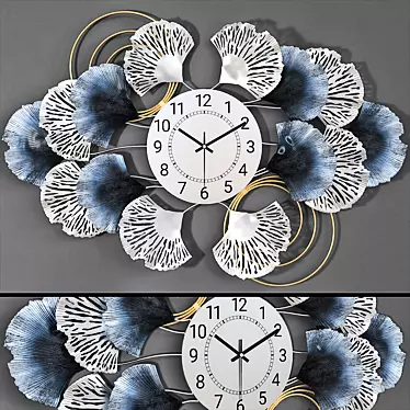 Timeless Elegance: Clock Wall Decor 3D model image 1 