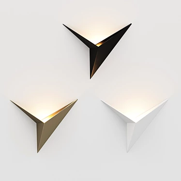 Elegant 3-Lamp Vecli Set 3D model image 1 