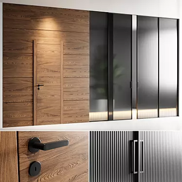 Garofoli Doors Set 2: Elegant, High-quality Design 3D model image 1 