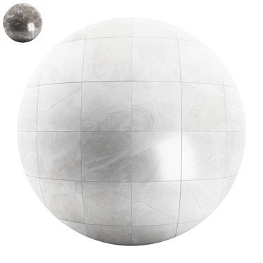 Lima Marble Tile Collection: High-Quality Textured 4x4 Tiles 3D model image 1 