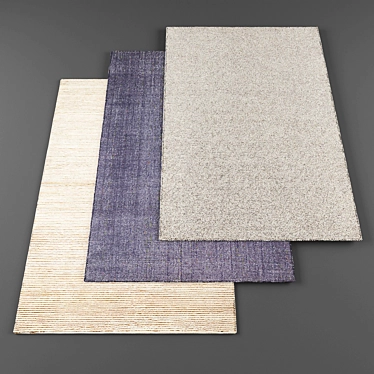 Luxury High-Resolution Carpets - 5-Pack 3D model image 1 