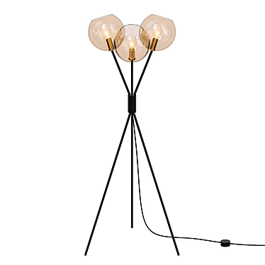 Elegant Mika Tripod Floor Light 3D model image 1 