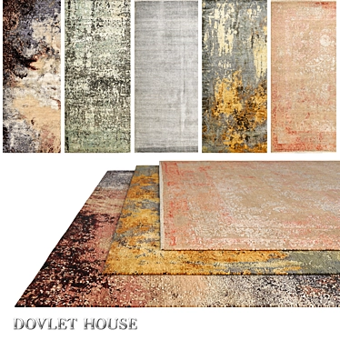 Title: DOVLET HOUSE Silk & Wool Carpets 3D model image 1 
