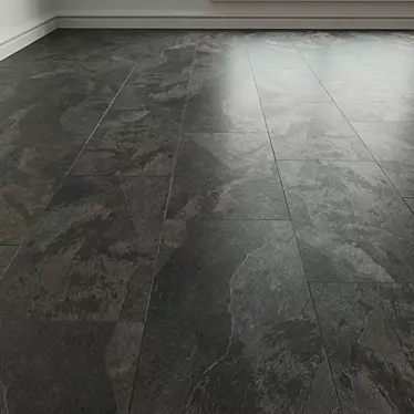 Moduleo Impress Mustang Slate: Versatile Porcelain Stoneware Tile 3D model image 1 