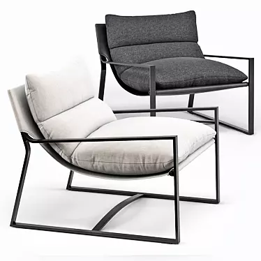 Avon Sling Chair: Outdoor Comfort 3D model image 1 