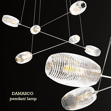 Damasco SP 6 P: Elegant Pendant Light 3D model image 1 