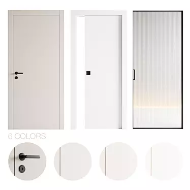 Elegant Garofoli Doors Set 3D model image 1 