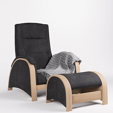 Balance-2 Glider Chair: Comfortable and Stylish 3D model image 1 