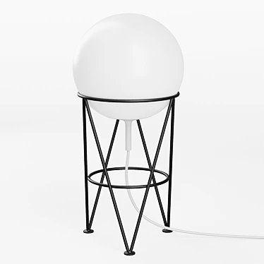Architectural Globe Table Lamp 3D model image 1 