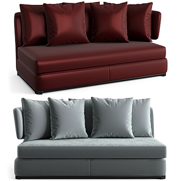 Amoenus Soft Chaise Longue: Luxurious Comfort 3D model image 1 