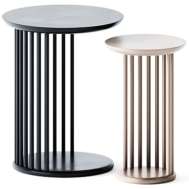 Sleek Stick-Style Coffee Tables 3D model image 1 