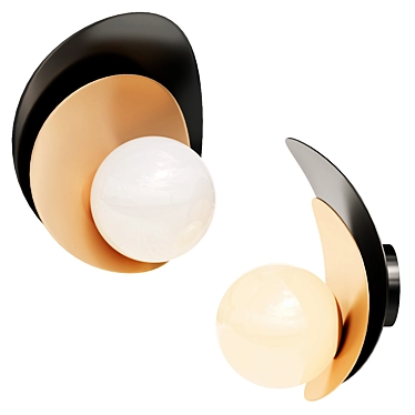 Sophisticated and Sleek Olivia Wall Lamp 3D model image 1 