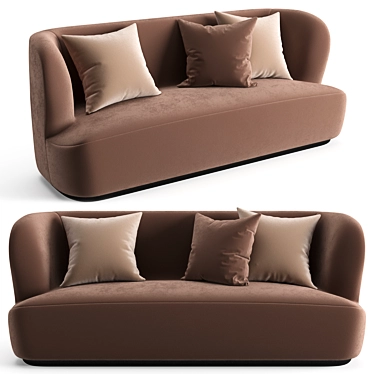 Gubi Beetle 190cm Sofa 3D model image 1 