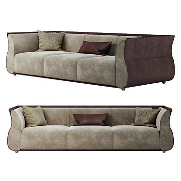 Modern Comfort: Cally Sofa Set 3D model image 1 