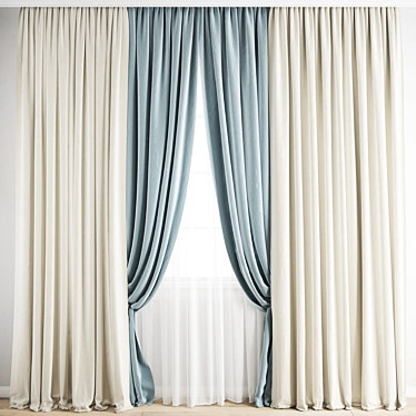 Luxury Curtain Collection: Perfect for Any Décor! 3D model image 1 