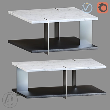 Modern Black Table TB-0060 3D model image 1 