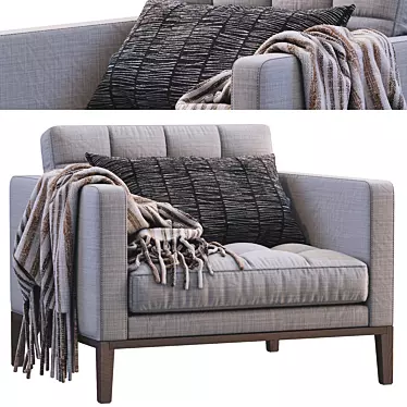 Bebitalia AC Lounge Armchair: Contemporary Comfort 3D model image 1 