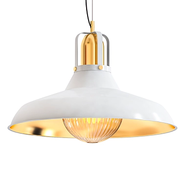 Brooklyn Pendant Light - Brushed Brass 3D model image 1 