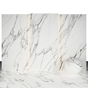 Elegant Statuario Marble Collection 3D model image 1 