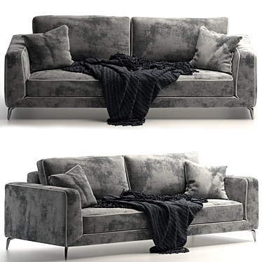 Elegant Orlando Sofa Bed - Timeless Luxury 3D model image 1 