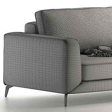 Elegant Orlando Sofa Bed 3D model image 1 