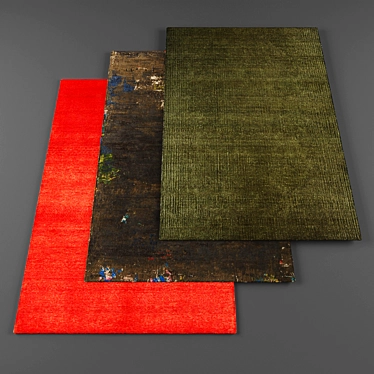 Modern Rugs Set | 3 Pieces 3D model image 1 