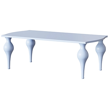 Palermo Dining Table: Elegant American Style 3D model image 1 