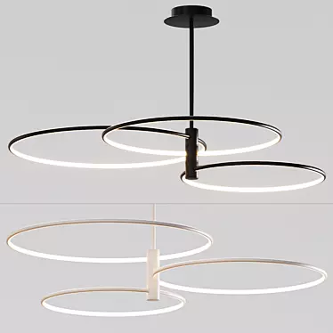 Sleek Pendant Lights, Multiple Sizes 3D model image 1 