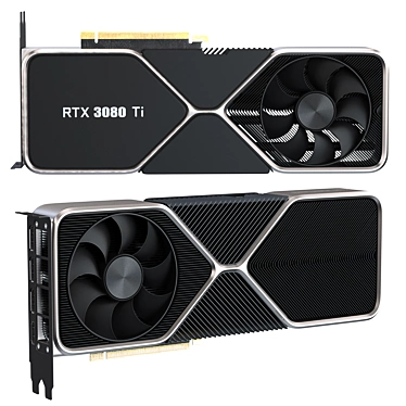 Supercharged Gaming Beast: Nvidia RTX 3080Ti 3D model image 1 