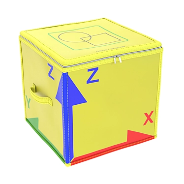 Pivot Point Storage Box: Compact & Stylish 3D model image 1 
