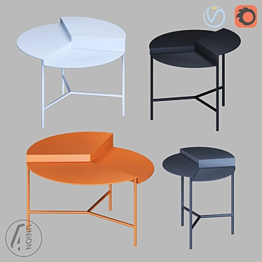 Modern Round Coffee Table 3D model image 1 