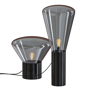 Elegant Muffin Tall Floor Lamp 3D model image 1 