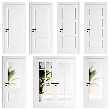 Garofoli 4-Piece Door Set 3D model image 1 