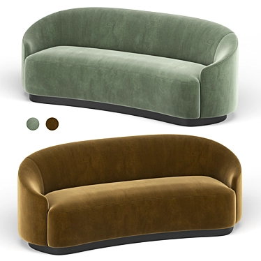 Modern 3D Turner Sofa 3D model image 1 