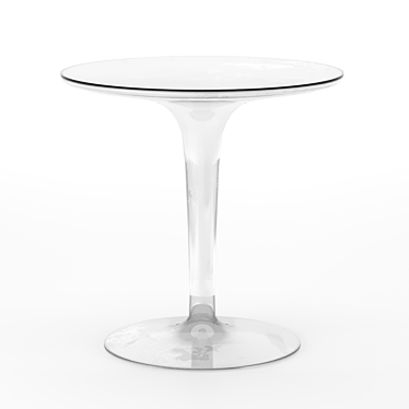 Transparent Tulip Coffee Table 3D model image 1 